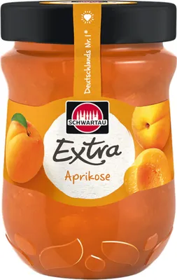 Image de Schwartau Extra Abricot Pâte à tartiner végétalienne 340g