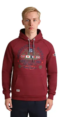 Zdjęcie produktu dla Geographical Norway bluza kolor bordowy dla mężczyzn WZ3006H/GN-Burgundy