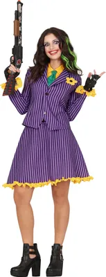 Produktbild von Kostüm Outfit Frau JOKER Clown S