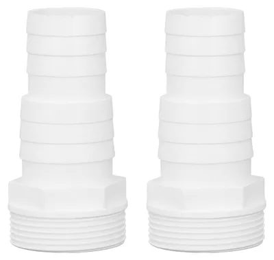 Produktbild von 2 Stück Poolpumpenschlauchadapter 1-1/2 Zoll Außengewinde Kunststofffilter zum Austausch