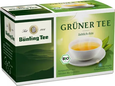 A box of green tea.