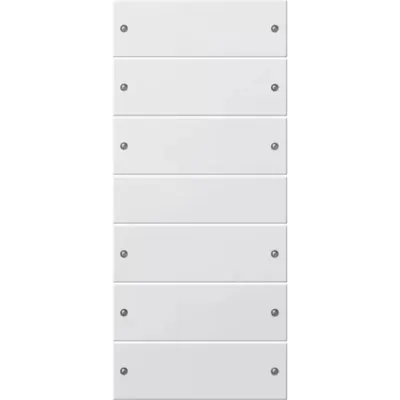 Produktbild von Gira 218603 Wippenset 6fach System 55 Reinweiß