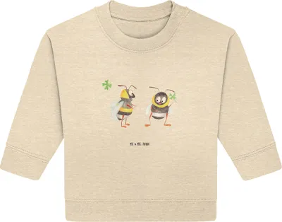 Produktbild von Mr. & Mrs. Panda Organic Baby Pullover Hummeln Kleeblatt 12. - 18. Monat - Natural Raw - Geschenk, Hummel, Lustige Sprüche, glücklich sein, Bullover, Biene, Werden