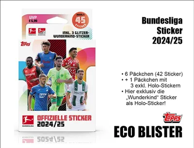 Produktbild von Topps Bundesliga Sammelsticker 2024/2025 - 1 Blister