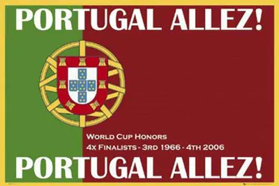 Produktbild von Fußball - Poster - Portugal allez