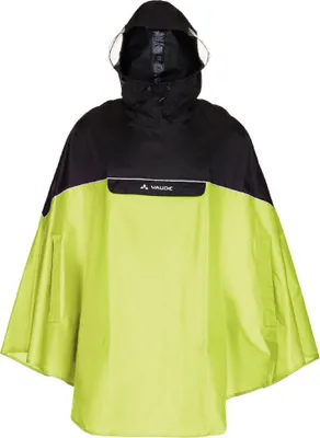 Produktbild von VAUDE Covero Poncho II, Erwachsener, Uni, Schwarz, Limette, Jacke, Fahrradfahren, lemon
