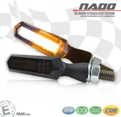 Produktbild von COB-Blinker Standlichtkombi Nado Alu schwarz