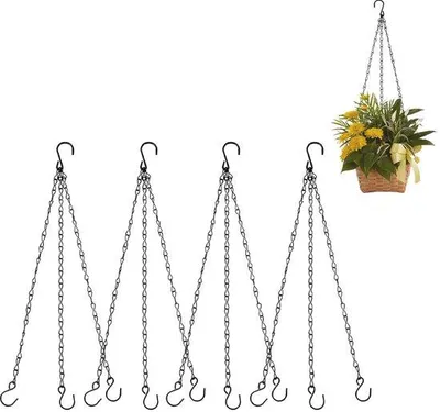 Produktbild von Metallene Hangende Bienenkorb Pflanzkörbe 4er Set