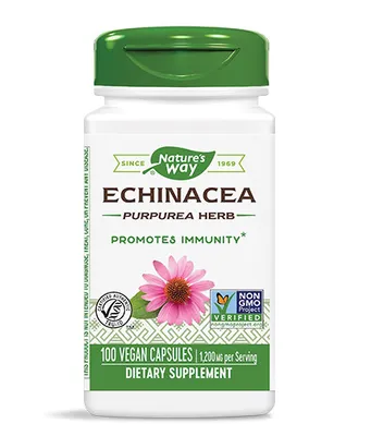 Produktbild von Nature's Way Echinacea Purpurea Kraut, 100 vegane Kapseln