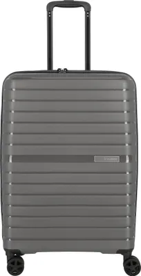 A studio shot of a suitcase.