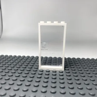 Immagine prodotto di LEGO® 1x4x6 Porta Telaio trasparente e bianco per la costruzione di case NUOVO! Quantità 10x