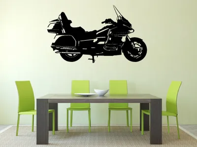 Produktbild von Wandtattoo - "Reisemotorrad aus Japan" - Motorrad, Sechszylinder-Boxermotor und Kardanantrieb