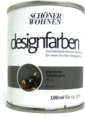 Produktbild von Designfarbe Klassisches Schiefergrau Nr.1 100 ml