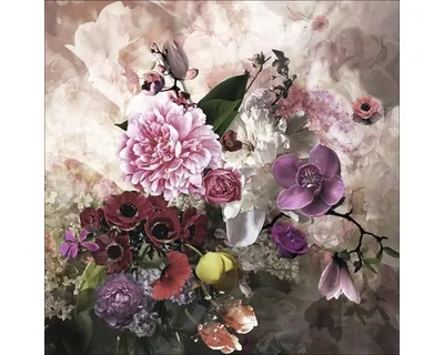 Produktbild von Leinwandbild Baroque Flowermix II 40x40 cm