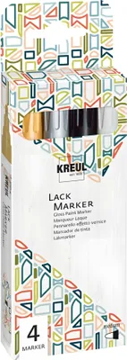 Produktbild von KREUL Gloss Paint Marker Set, 4 Stück