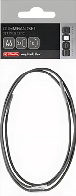 Immagine prodotto di herlitz 50033867 set di ricambio per elastici herlitz my.book flex A6, antracite