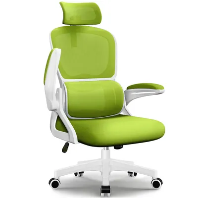 Produktbild von Hiazurm Bürostuhl, Schreibtischstuhl, bürostuhl ergonomisch mit Verstellbaren Armlehnen, höhenverstellbar,S-förmige Lendenstütze,Chefsessel 150kg