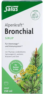 Produktbild von Salus Alpenkraft Bronchial Sirup für Atemwege und Immunsystem, 250 ml Lösung