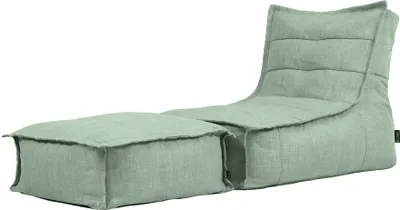 Image de icon Pouf Dolce avec tabouret, pouf géant, pouf pour adultes avec rembourrage