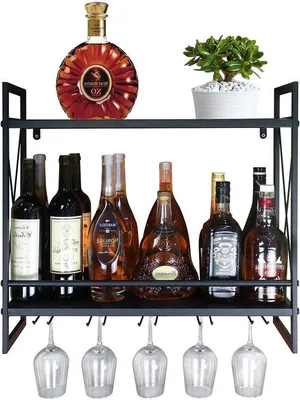 Produktbild von Weinregal - Weinregal für Wand - Schwarz