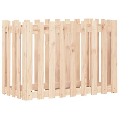 Produktbild von vidaXL Hochbeet Lattenzaun-Design 100x50x70 cm Massivholz Kiefer