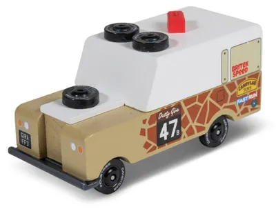 Immagine prodotto di Candylab Macchinina Safari Drifter Gira - Macchinina in legno per bambini