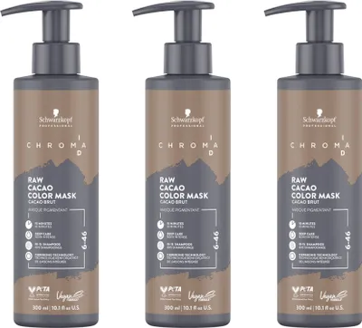 Produktbild von Chroma ID Raw Cacao Color Mask 6-46 3x300 ml