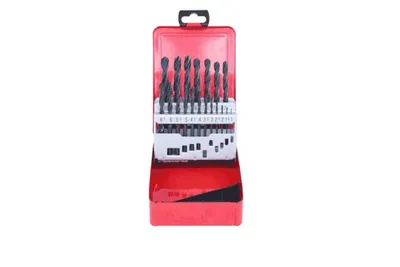 Produktbild von KS Tools 330.1610, Bohrer, Bohrerbit-Set, Drehung der rechten Hand, Metall, Kunststoff, Holz, 118°, Gewalzter Schnellarbeitsstahl (HSS-R)