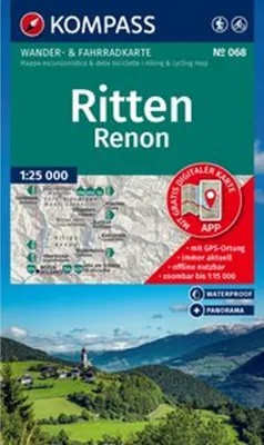 Obrázok produktu pre KOMPASS turistická mapa 068 Ritten / Renon 1:25 000