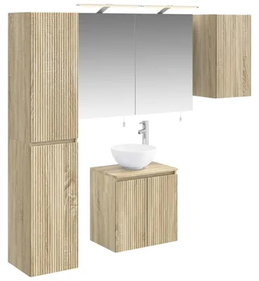 Obrázek produktu pro Sada koupelnových skříněk vidaXL, 5 ks, dub Sonoma, 50 x 14,5 x 70 cm
