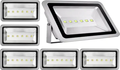 Produktbild von 6pcs 300W LED Fluter Außen Strahler Flutlicht,Greenmigo Kaltweiß Wasserdicht IP65 Super Helles Sicherheitsbeleuchtung für Garten,Hof,Lager,Platz,Plakatwand