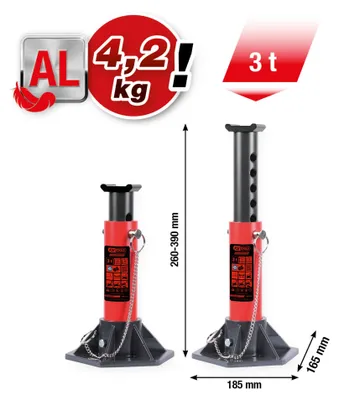 Immagine prodotto di KS-Tools 160.1240 performance Cavalletto in alluminio, 3000 kg, in coppia
