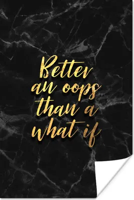 Produktbild von MuchoWow® Poster Zitate - Motivation - Gold - Marmor 40x60 cm - Plakate für die Wand - Poster Babyzimmer