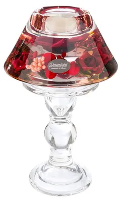 Obrázek produktu pro Gilde Dreamlight, svítidlo, lampa Memphis, „Adele“, růže, sklo, červená, balení po 2 ks, výška 20 cm, průměr 12 cm 73546 4063387735466