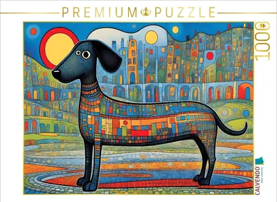 Produktbild von CALVENDO Puzzle Bunter Hund - anders sein ist cool! | 1000 Teile Lege-Größe 64x48cm Foto-Puzzle für glückliche Stunden