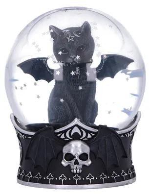 Produktbild von Nemesis Now NEMN-B7192C25 - Cult Cuties Schneekugel Malpuss 13 cm - Neu