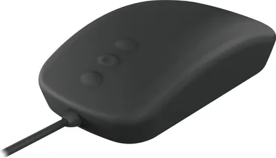 Produktbild von Contour Design Active Key Contour QuickClean Medizinische Maus IP68 5-Tasten Kabelgebunden Schwarz PMH3, Beidhändig, Optisch, USB Typ-A, 1000 DPI, Schwarz