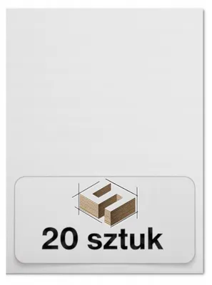 Zdjęcie produktu dla 20x Płyta HDF jednostronnie biała 300 × 430 × 3 mm - laser, CNC, grawerowanie, modelarstwo i DIY