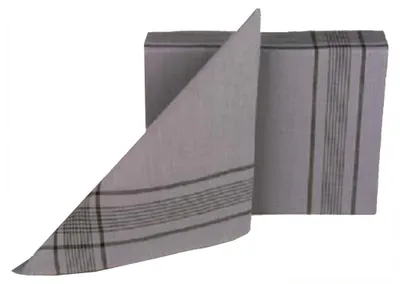 Tobeni 6 Bundeswehrtaschentücher Stoff 100 Baumwolle Militär-Grau 50 x 50 cm