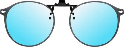 Produktbild von Polarisierte Sonnenbrillenclip, klappbar, ultraleicht, 100% UV-Schutz, Sonnenbrillenaufsatz für Damen und Herren, ideal zum Autofahren und
