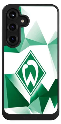 Produktbild von NIVOCASE Hülle für Samsung Galaxy S25+  Handyhülle NIVOcore Case Schwarz Offizielles Lizenzprodukt SV Werder Bremen Tarnmuster