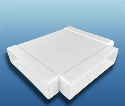 Produktbild von T-Stück flach : 125 (220x55) System: 125 (220x55)