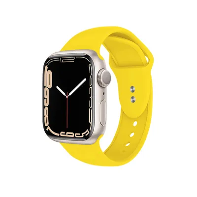 Produktbild von Crong Liquid - Armband für Apple Watch 38/40/41/42 mm (gelb)