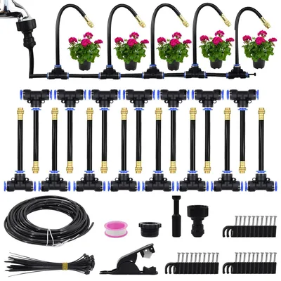 Productafbeelding van Tuin irrigatiesysteem 15 m, atomiser set, waterbesparend, voor tuinen