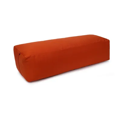 Produktbild von yogabox Yoga und Pilates Rechteckbolster D - regional hergestellt - terra 60 x 20 x 14 cm Buchweizenschalen