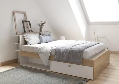Produktbild von Stauraumbett >LIFE< in Kronberg Eiche - 227x87,7x144,7cm (BxHxT)