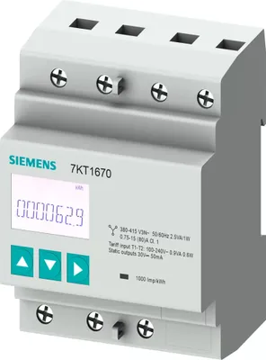 Obrázok produktu pre Siemens 7KT1665, Napájací prúd, Kwh, 362 g