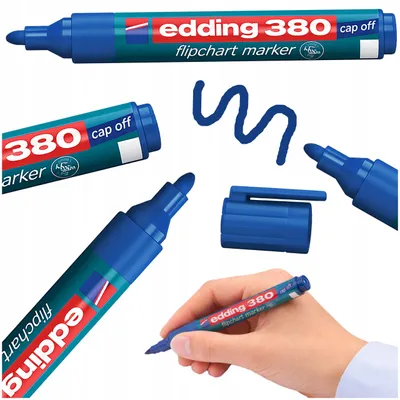 Obrázek produktu pro Edding Fix pro flipcharty modrý 1,5-3 mm
