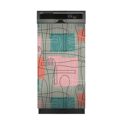 Produktbild von Magnete Dekorative 45x80 cm Küche Magnetmatte Spülmaschine - Gabeln Löffel und Messer