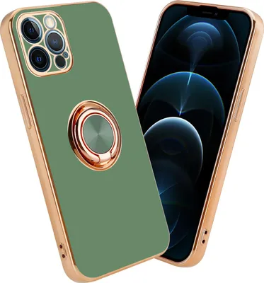 Obrázek produktu pro Cadorabo Ochranné pouzdro pro Apple iPhone 12 PRO MAX Case in Green Kryt pouzdra Ochrana fotoaparátu Magnetický držák do auta